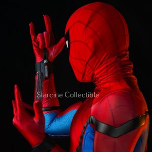 Hero Holland Suit Spider Hero Cosplay Mask Movie Design comic con costumes image 9