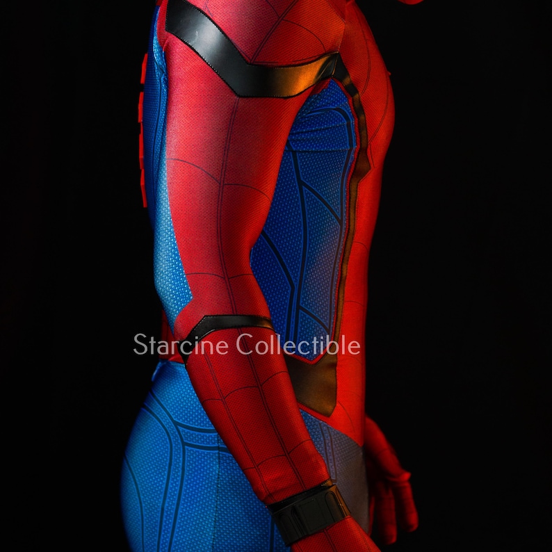 Hero Holland Suit Spider Hero Cosplay Mask Movie Design comic con costumes image 12