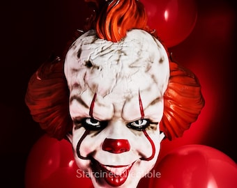 3D Printed Clown Helmet - Customizable Cosplay Costume