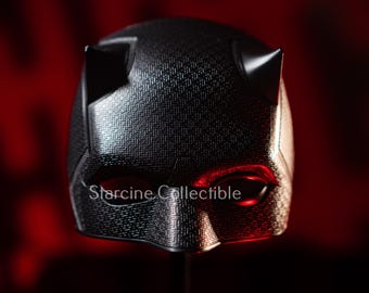 Casco DD ABS negro, accesorio para disfraz de cosplay