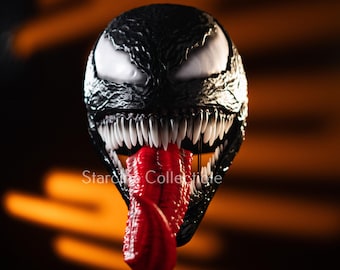 Casque Symbiote Anti-Hero Noir, Costume Cosplay