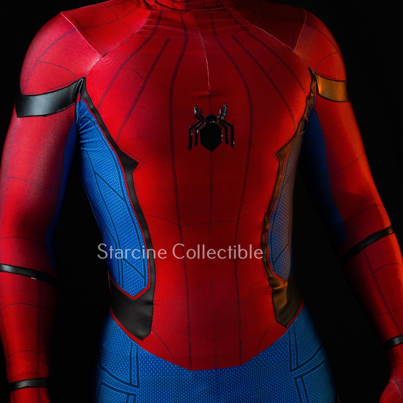 Hero Holland Suit Spider Hero Cosplay Mask Movie Design comic con costumes image 15