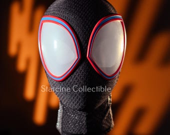 Máscara de cosplay de Miles Spider-Man de la película
