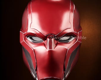 Red Hero Resin Helmet, Cosplay Costume (55-62cm Head Size)