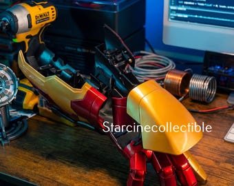 LED Voice-Controlled Arm with Touch Sensor, Cosplay Costume