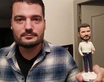 Personalized bobble head bobblehead doll, custom 3D statue, custom birthday gift, anniversary gift for him, family reunion gift