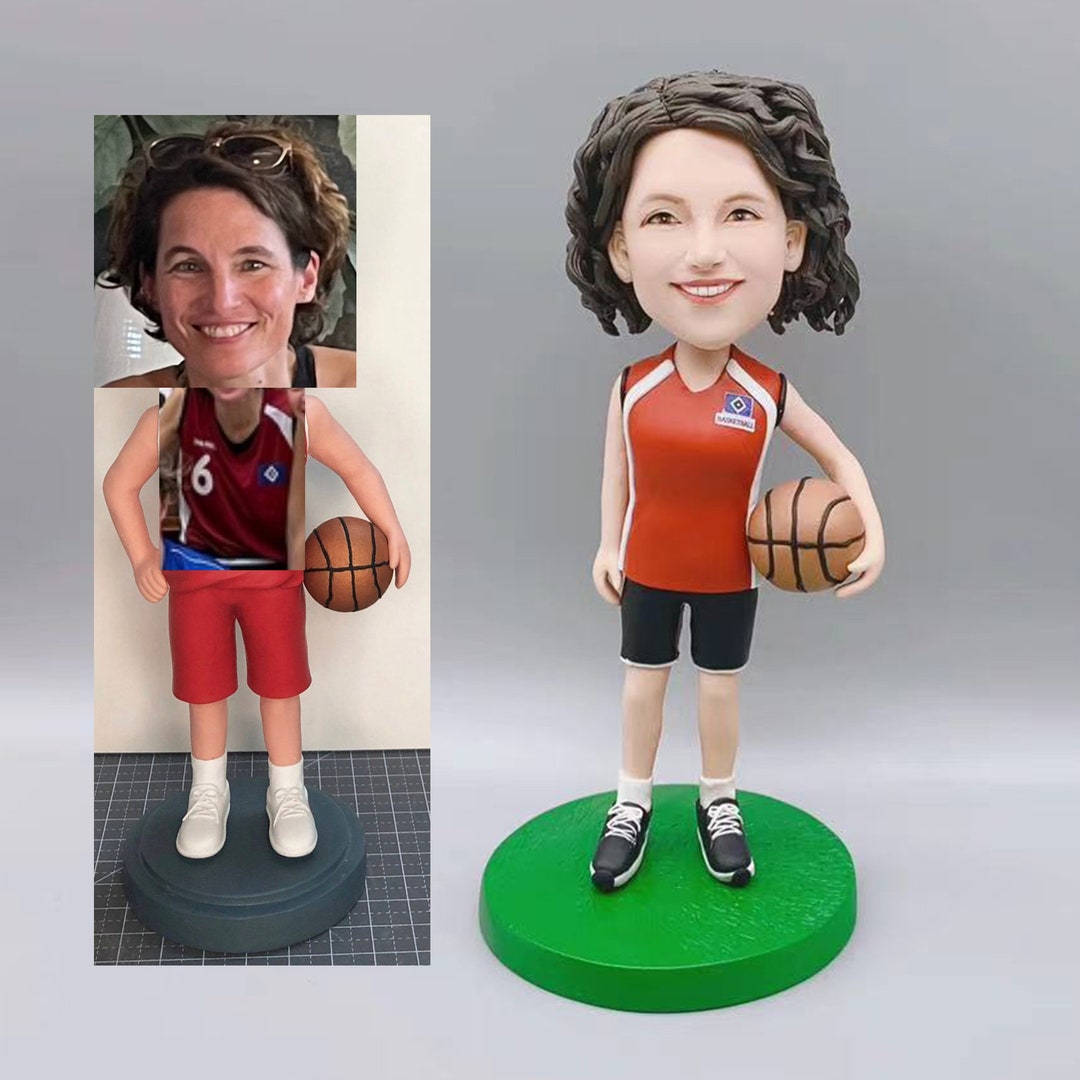 Custom Bobbleheads, Custom Basketball Player Bobbleheads, Funny Athlete