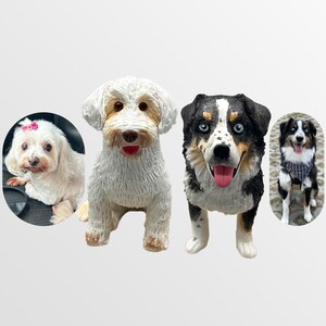Customized Dog Wedding Cake Topper, Pet Wedding Topper, Dog Birthday Topper, Cat Birthday Topper, Pet Birthday Memorial, Pet Statue