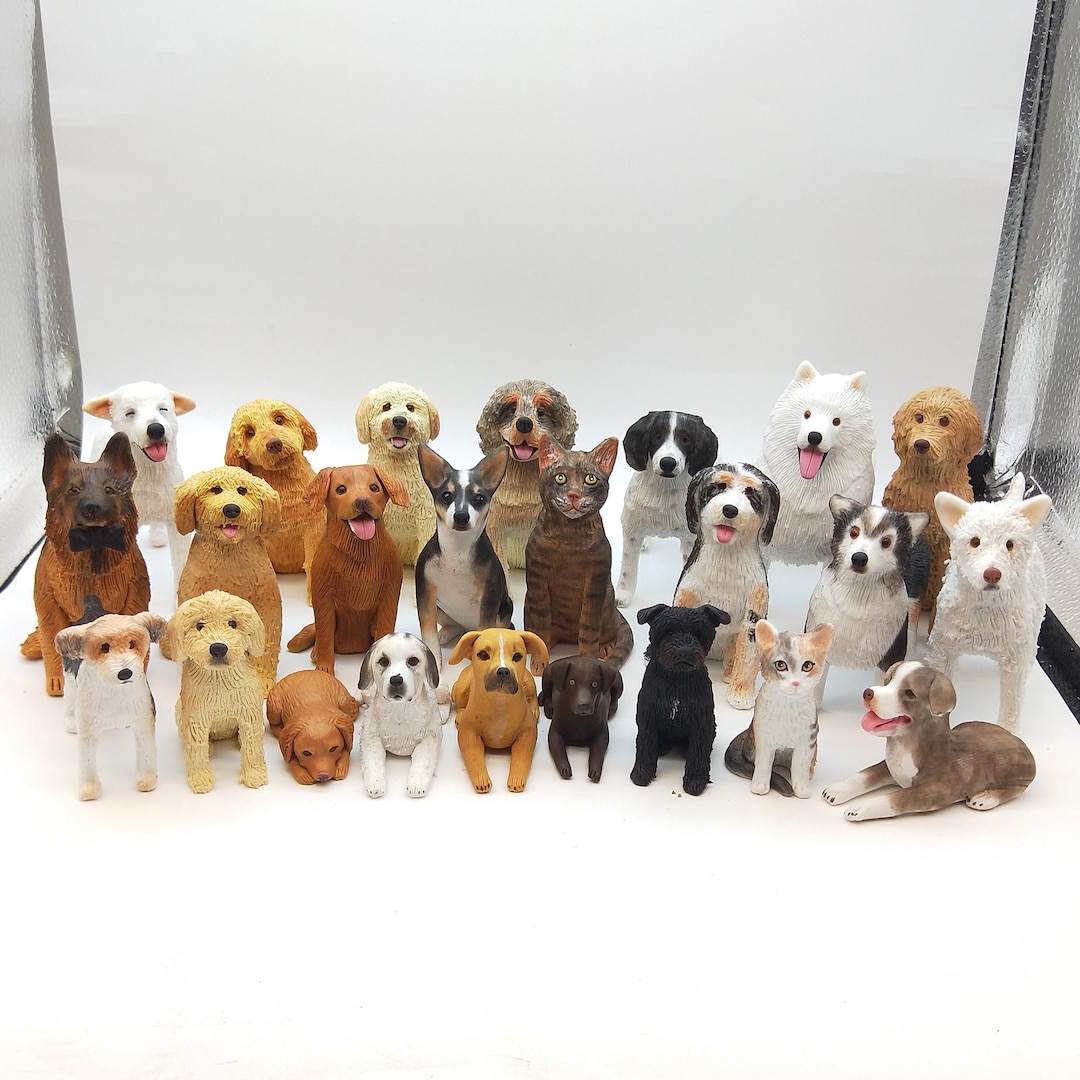 Custom Dog Wedding Cake Topper: Personalized Pet Polymer Clay Figurine ...