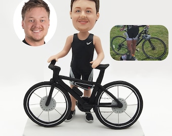 Personalized bobbleheads, custom bike bobbleheads, custom gifts for outdoor cycling enthusiasts, anniversary gifts, birthday gifts