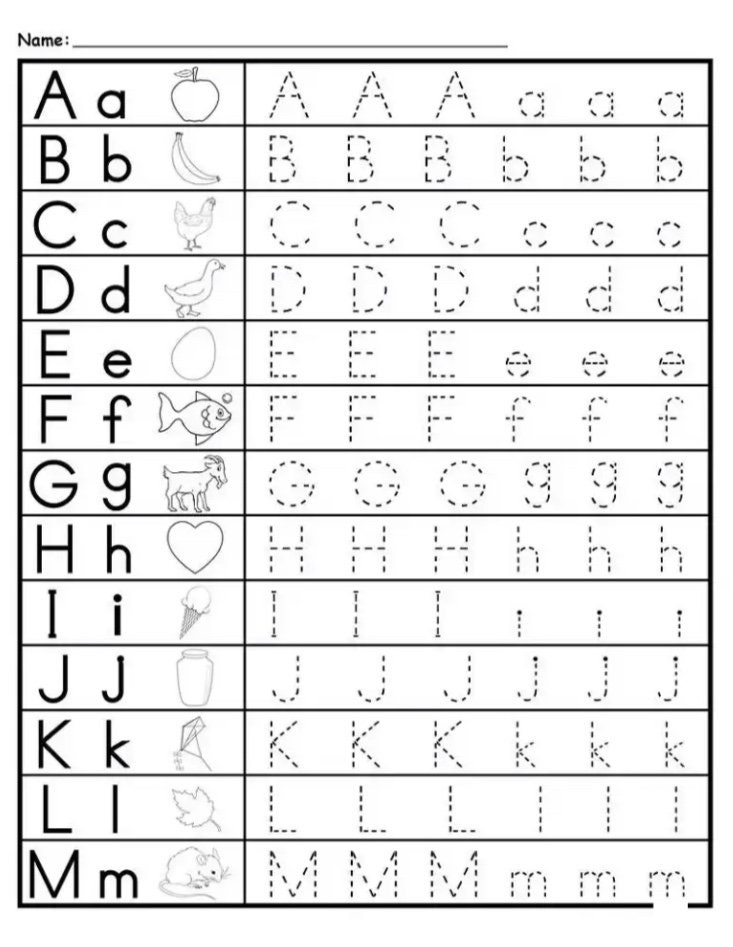 ABC Tracing Etsy Canada
