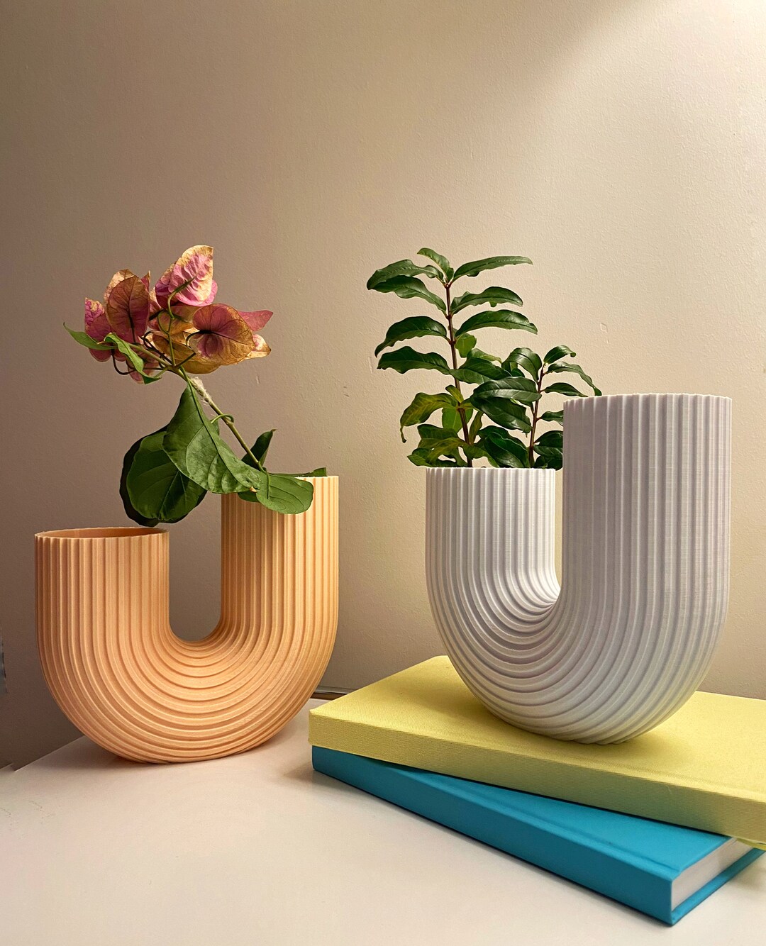 3D STL File, U VASE Unique Design Objects Nordic Vase U Shaped Vase 3d