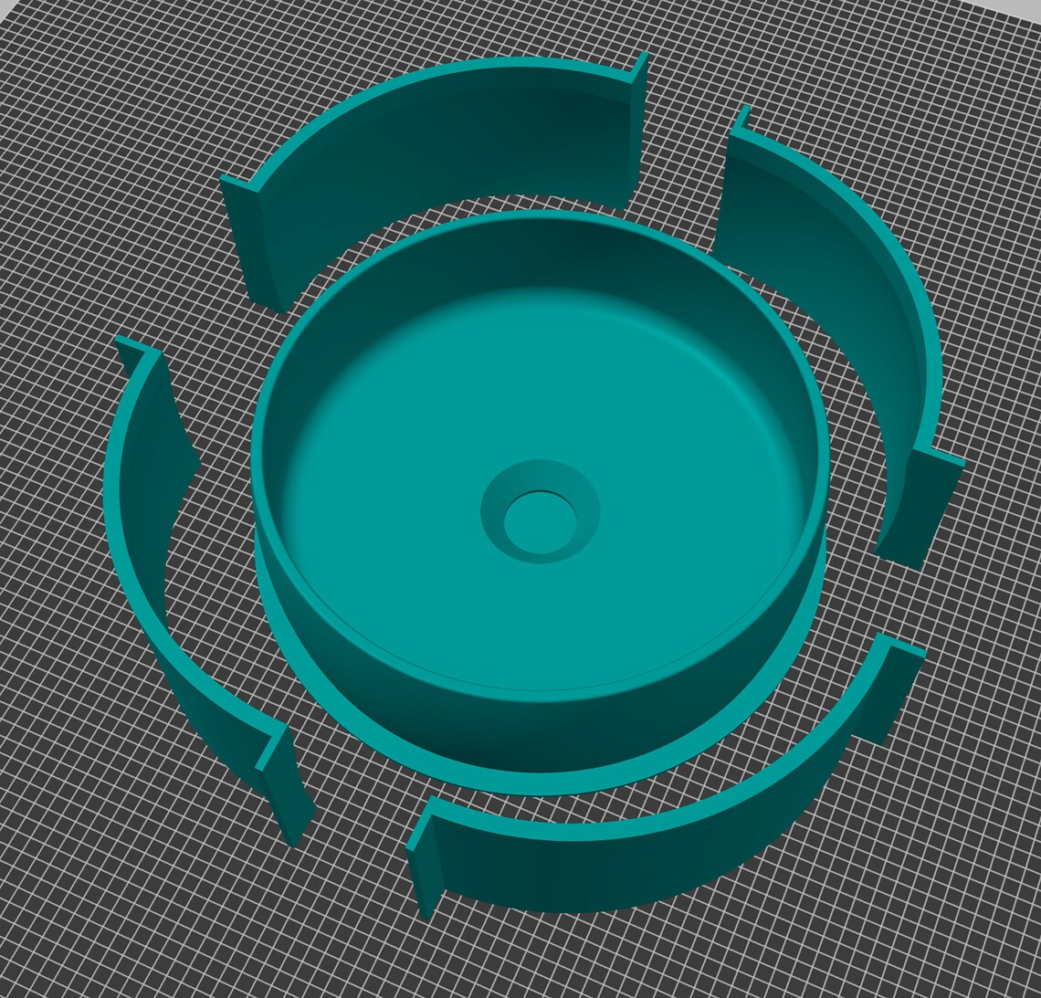 Concrete Sink Mold Rounded STL File for Silicone Basin Mold Etsy