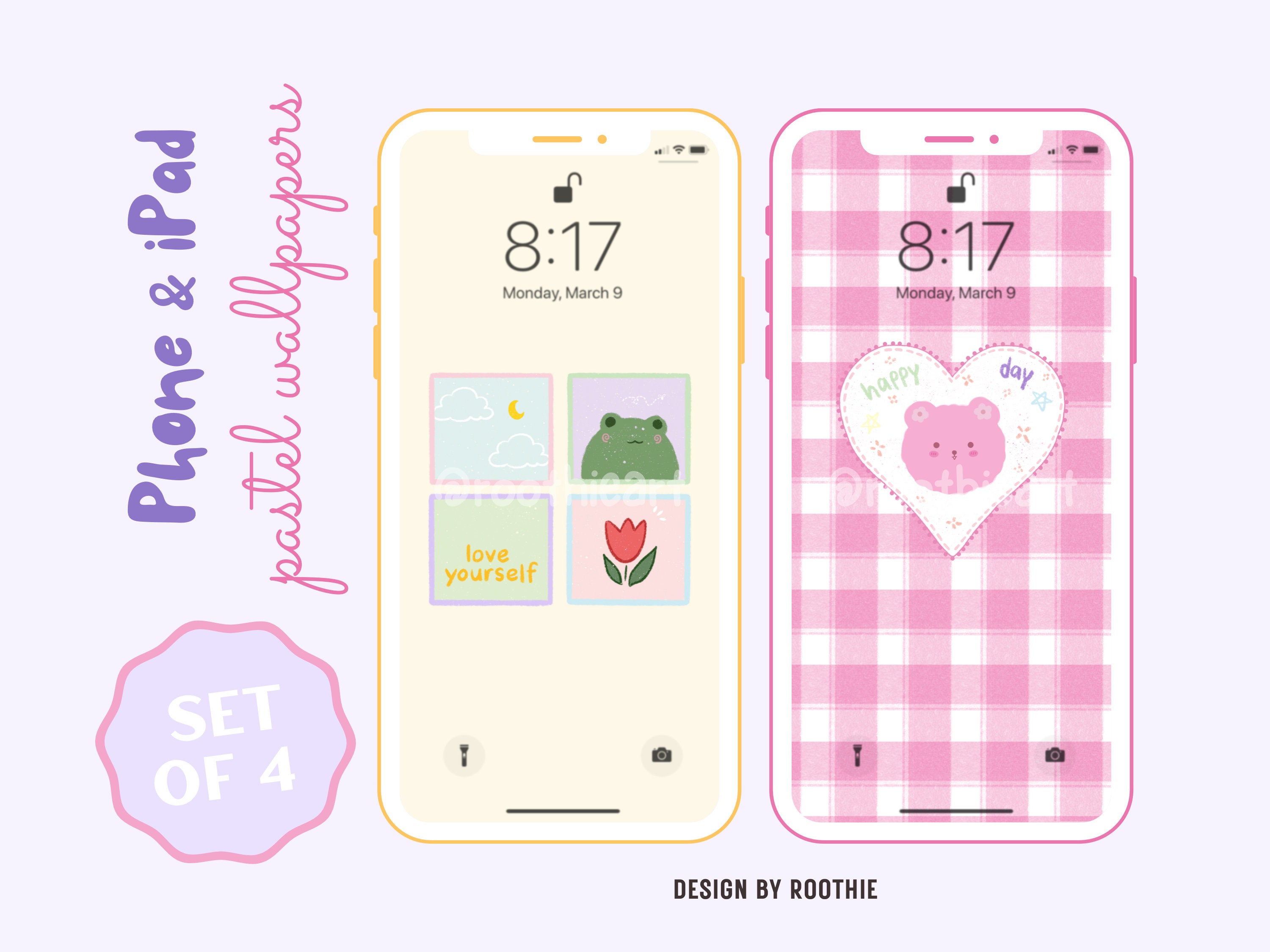 20 Cute Aesthetic iphone Backgrounds (FREE) - Nikki's Plate