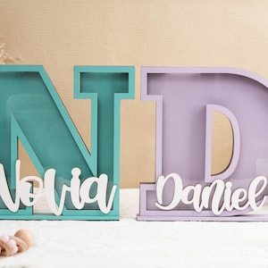 Alcancía de letras personalizadas para niños, Banco de monedas de madera personalizado, Regalos de cumpleaños para bebés, Bancos de dinero, Caja de efectivo de madera, Regalos de Navidad para niños
