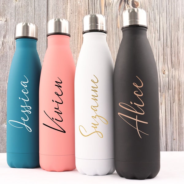 Gepersonaliseerde waterfles, drinkfles, gepersonaliseerde fles, cadeau-ideeën voor bruidsmeisjes, gepersonaliseerde beker, op maat gemaakte geïsoleerde fles, sportfles