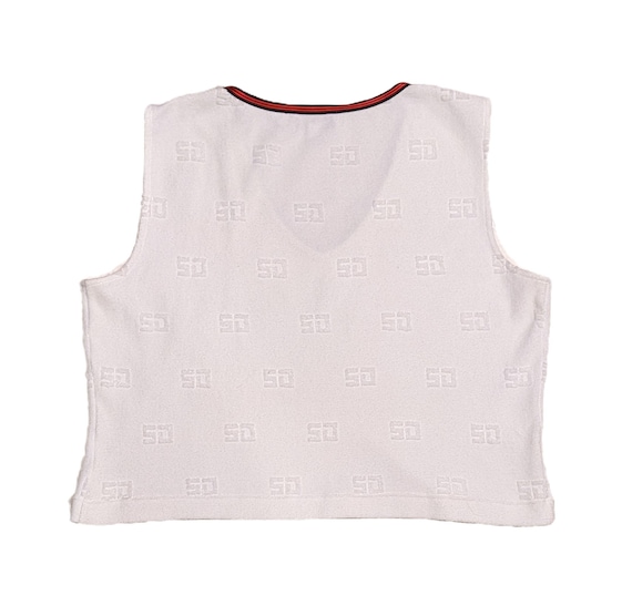 St John Sport by Marie Gray VTG White Cropped Top… - image 2