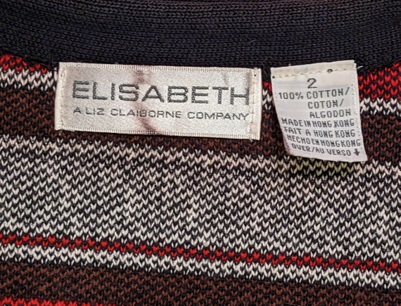 Elizabeth by Liz Claiborne VTG Fair Isle Cardigan… - image 4