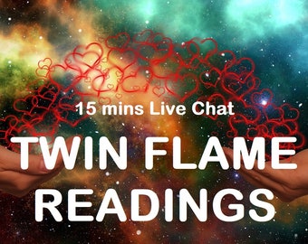 Lectura de llamas gemelas, chat en vivo de 15 minutos