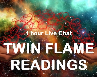 Lectura de llamas gemelas, chat en vivo de 1 hora