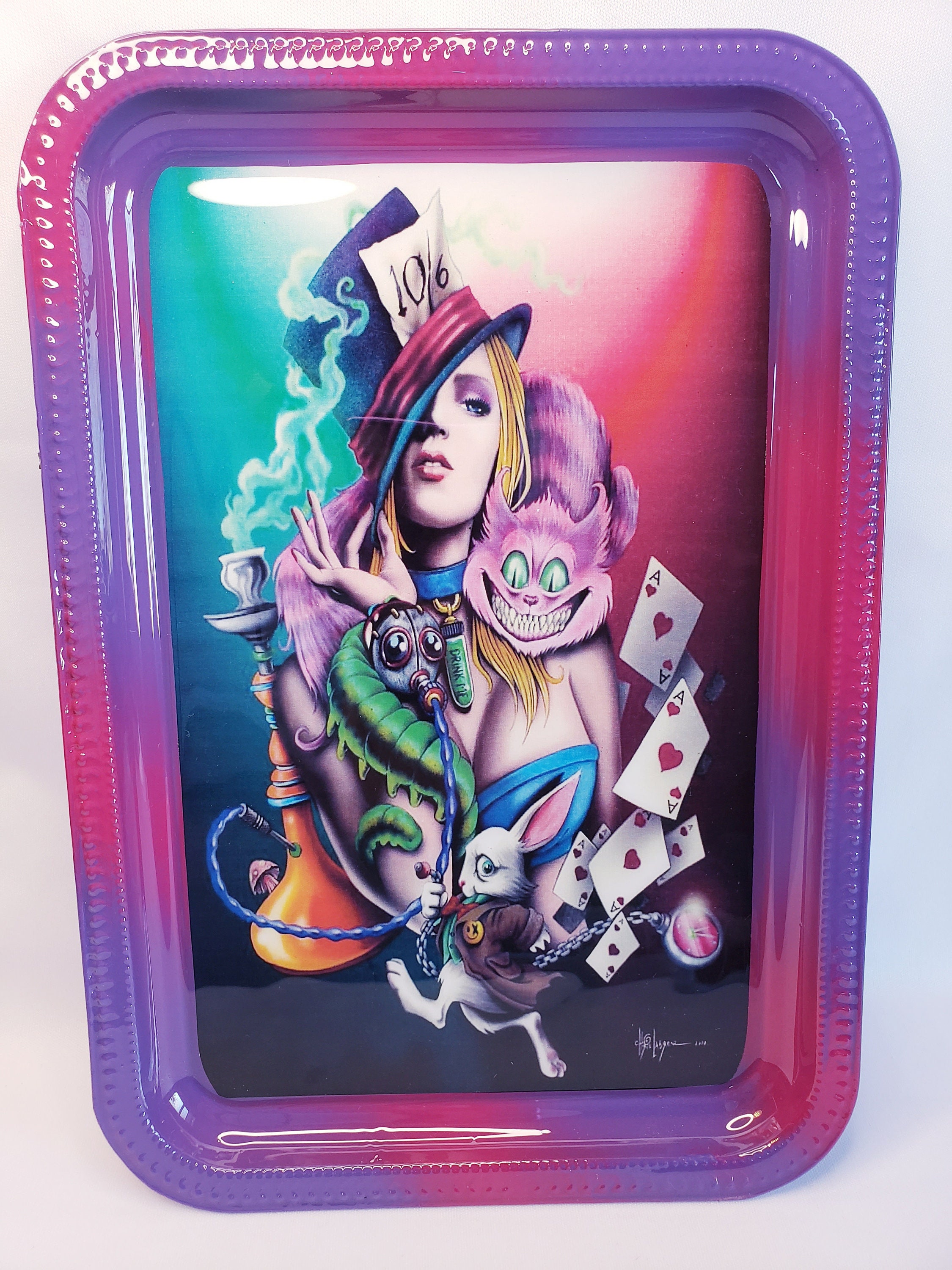 ALICE in WONDERLAND Inspiration Rolling Tray Etsy