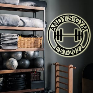 Personalized Home Gym Signs Crossfit Sign Workout Room Sign Fitness Sign Home Gym Wall Art Custom Gym Sign Home Gym Decor