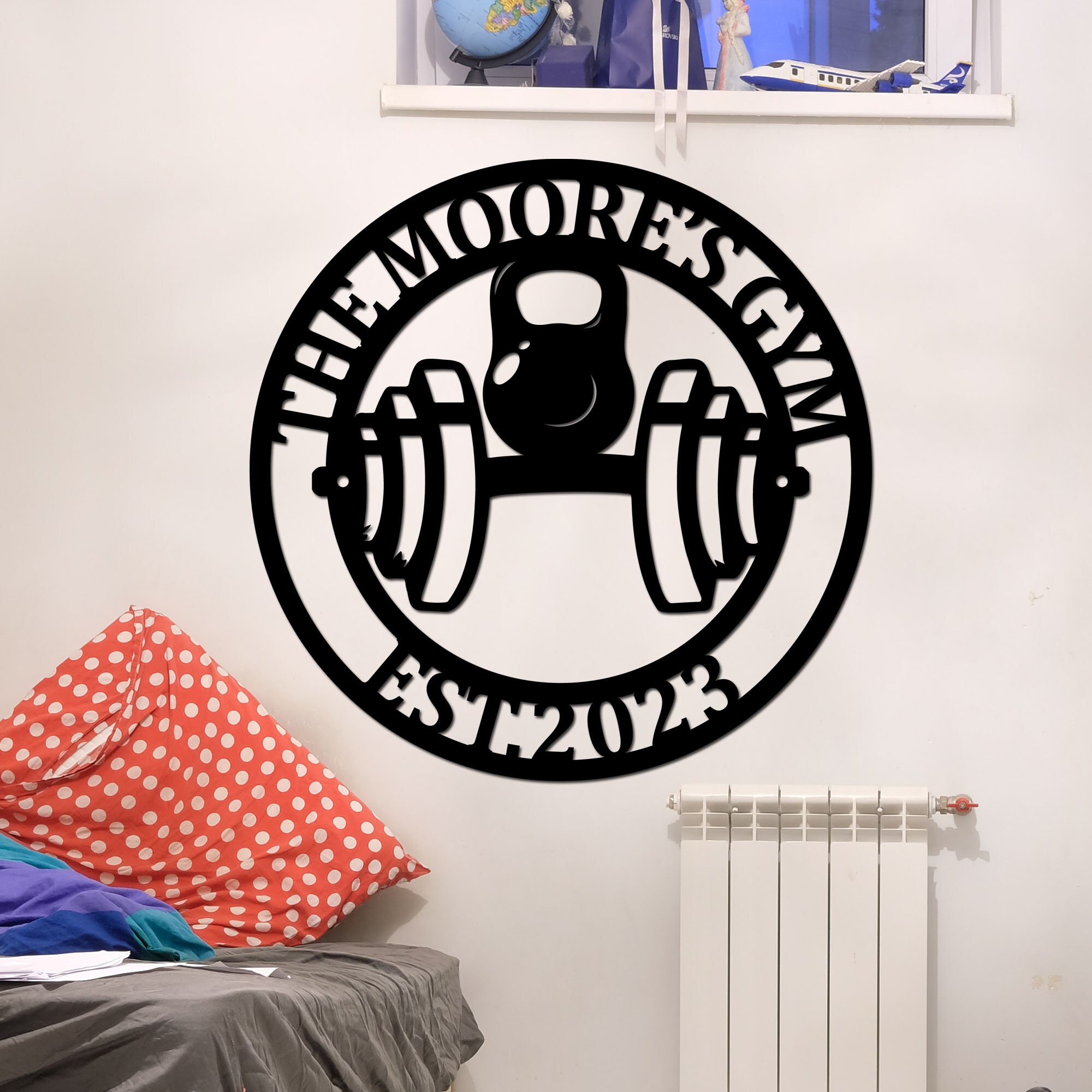 Personalized Home Gym Signs Crossfit Sign Workout Room Sign Fitness ...