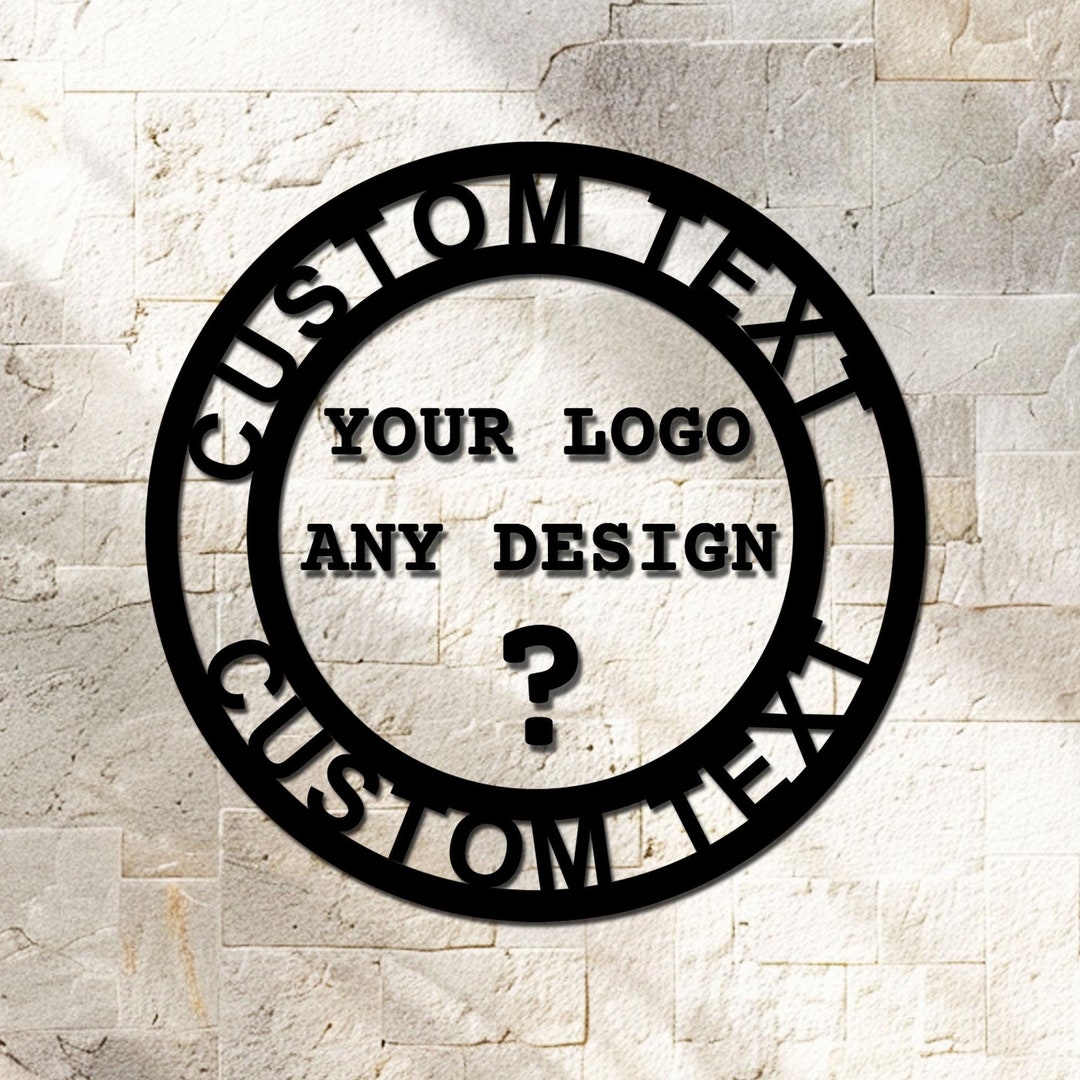 Custom Metal Sign Personalized Business Logo Sign Custom Logo Metal ...