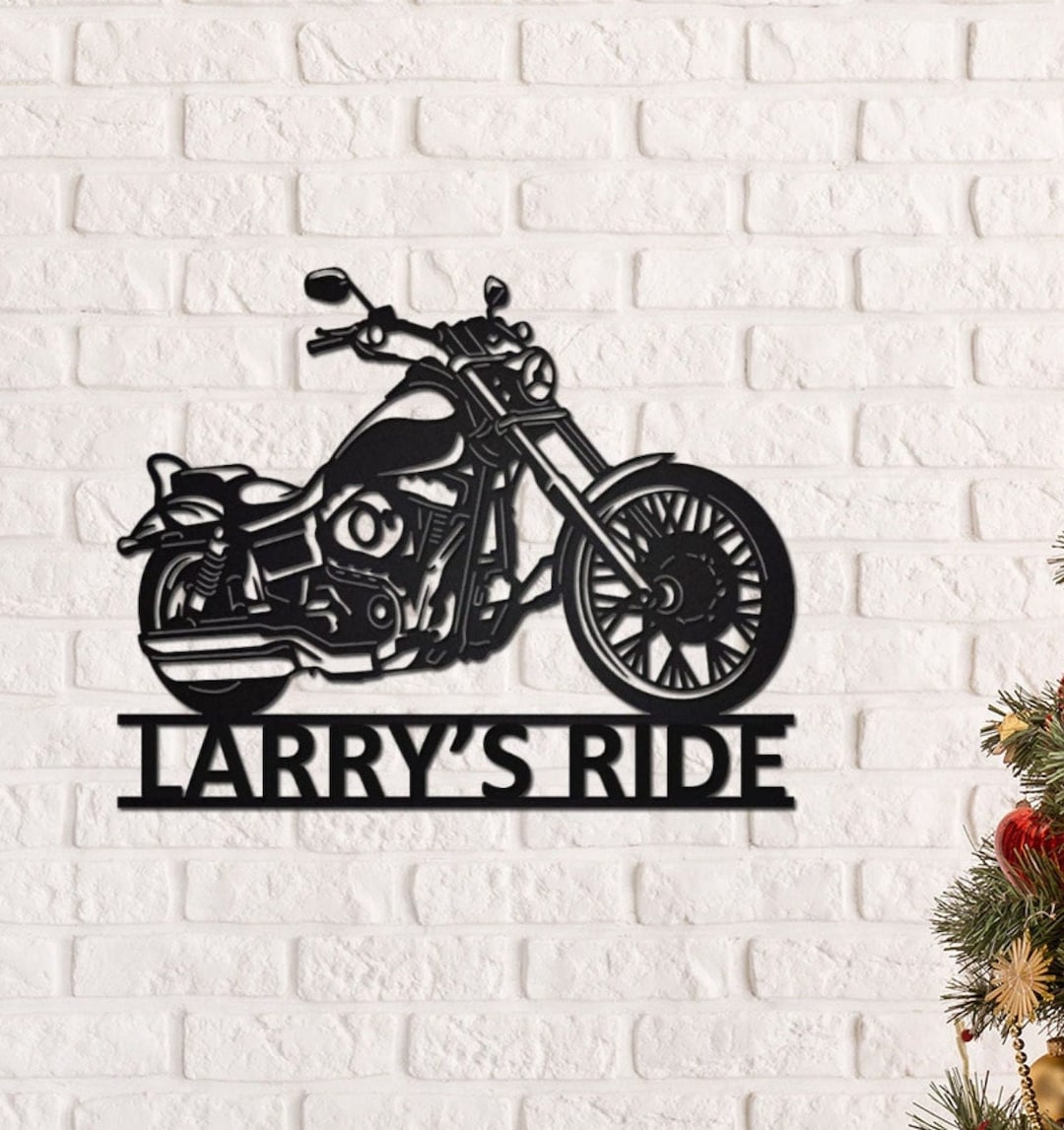 Custom Motorcycle Metal Wall Art Motorcycle Art Motorcycle Garage Sign