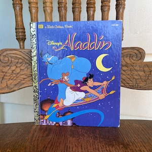 Vintage 1992 Disneys Aladdin a Little Golden Book