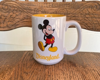 Caneca vintage do Mickey Mouse da Disneylândia dos anos 90