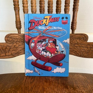 Vintage 1988 Disneys Wonderful World of Reading Duck Tales Book