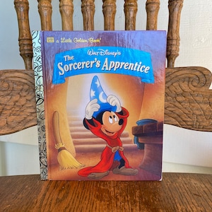 Vintage 1990s Walt Disneys The Sorcerers Apprentice a Little Golden Book