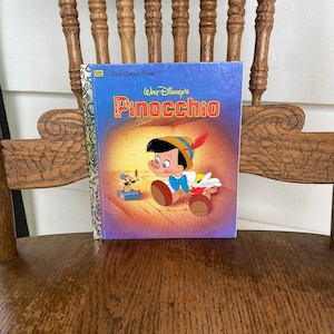 Vintage 1990s Disneys Pinocchio a Little Golden Book