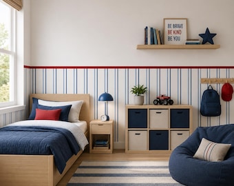 College Half Wallpaper | Removable | Fabric | Pvc Free | Easy to Apply