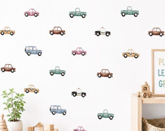 Cars Decal | Removable | Fabric | Pvc Free | Easy to Apply