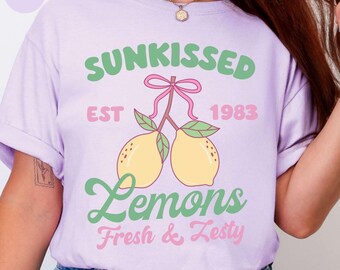Lemons shirt, trendy summer lemons tshirts, summer fruit tshirt, Amalfi lemons botanical shirt, farmers market T Shirt, lemon t shirt