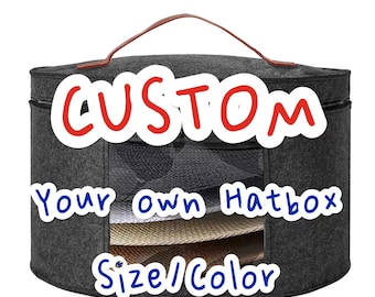 Custom -Hat Boxes for Women Storage & Men-Foldable Hat Storage Boxes-Large Capacity Box With Lids for Travel With Dustproof Lid Toy Storage