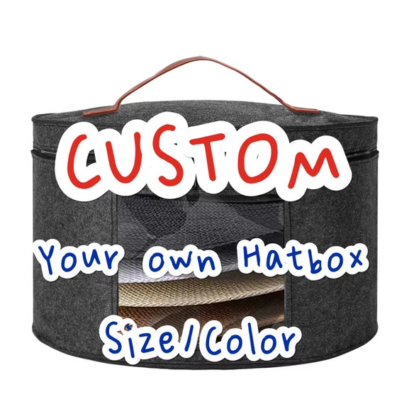 Custom hat Boxes for Women Storage & Men-foldable Hat Storage Boxes-large  Capacity Box With Lids for Travel With Dustproof Lid Toy Storage 