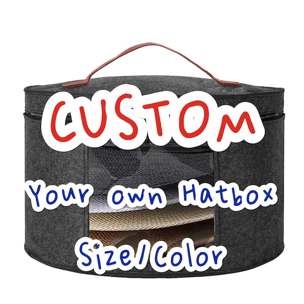 Custom -Hat Boxes for Women Storage & Men-Foldable Hat Storage Boxes-Large Capacity Box With Lids for Travel With Dustproof Lid Toy Storage