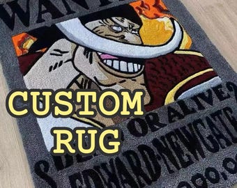 Handmade Custom Tufted Rug, 100% Acrylic Fibers, Home Decoration Tufting Carpet, Gifts For Anime Lovers, Anniversay Gifts For Her, He
