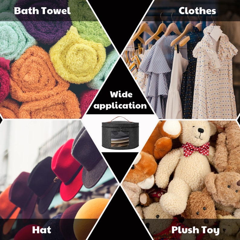 Foldable Hat Storage Bag - Round Clear Dustproof Organizer With Zipper For Baseball Caps & Hats