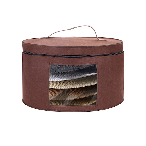 Hat Boxes for Women Storage & Men -Munskine Hat Storage Boxes - Large Capacity Storage Box With Lids Round Box for Travel With Dustproof Lid