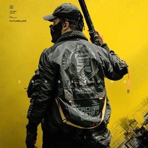 KRMLN Techwear Type -CrossBone- Cyber Tactical Limited Edition Jacket