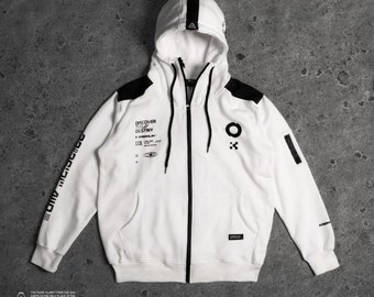 KRMLN Cyberpunk Zipper Hoodie Space Starship Limited 100pcs