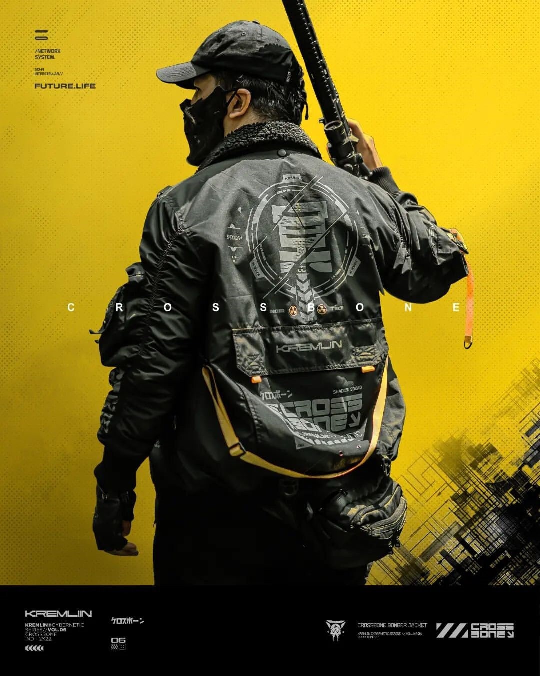 KRMLN Techwear Type -crossbone- Cyber Tactical Limited KRMLN Techwear Type -crossbone- Cyber Tactical Limited