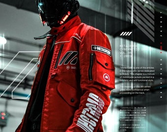 KRMLN Techwear Cybernetic Series Biker Jacket -METACRUSH- Limited 500 Pcs