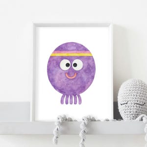 Betty Hey Duggee Print: Watercolor Nursery Wall Art (A4 Digital Download