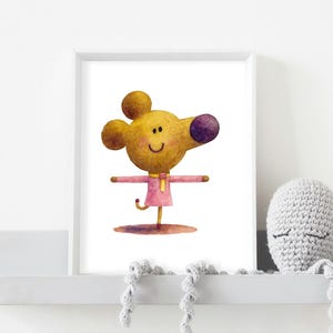 Hey Duggee Norrie Print: Watercolor Nursery Wall Art (A4 Digital Download