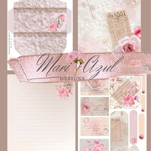 Kit de letras rosa paris